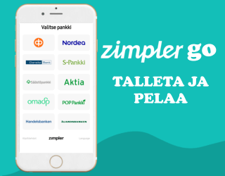 Zimpler GO talleta ja pelaa