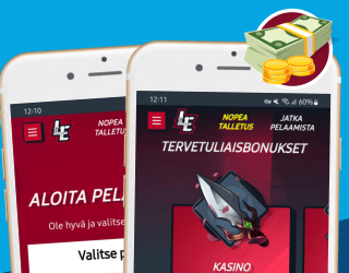 Valitse bonus ja tee talletus